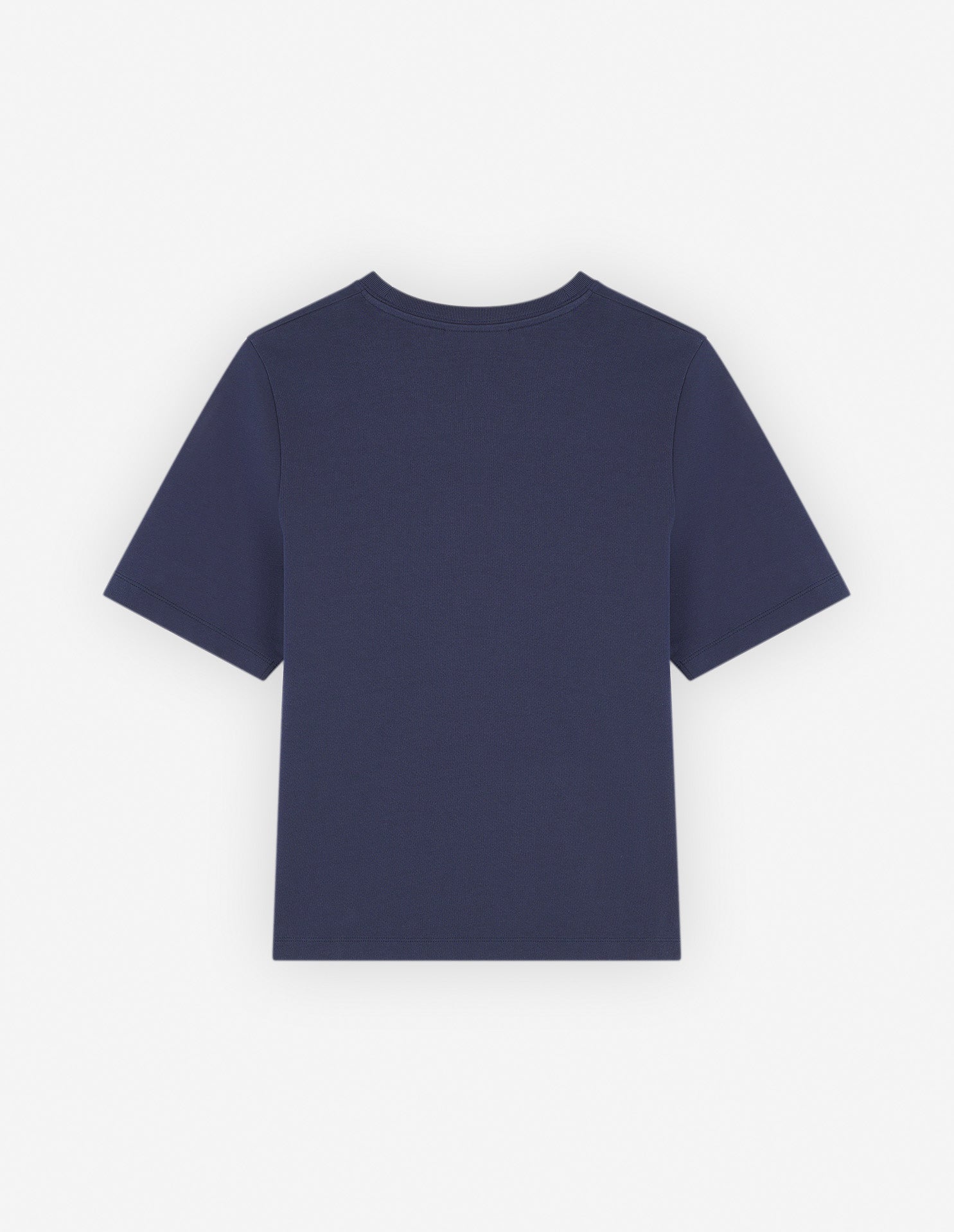 Womens | Bold Fox Head Patch Short-Sleeve Comfort Jersey Tee-Shirt | Ink Blue