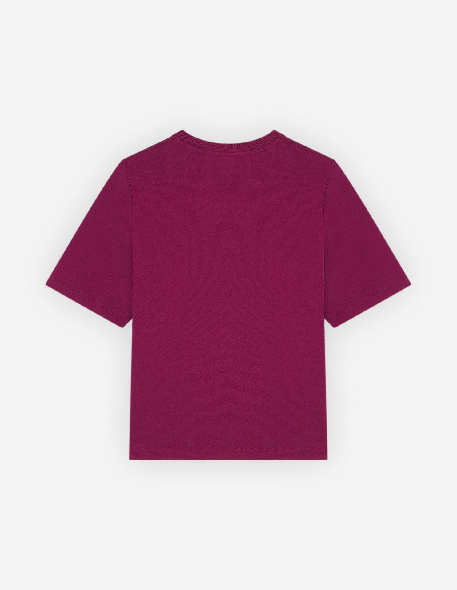 Womens | Bold Fox Head Patch Short-Sleeve Comfort Jersey Tee-Shirt | Grape