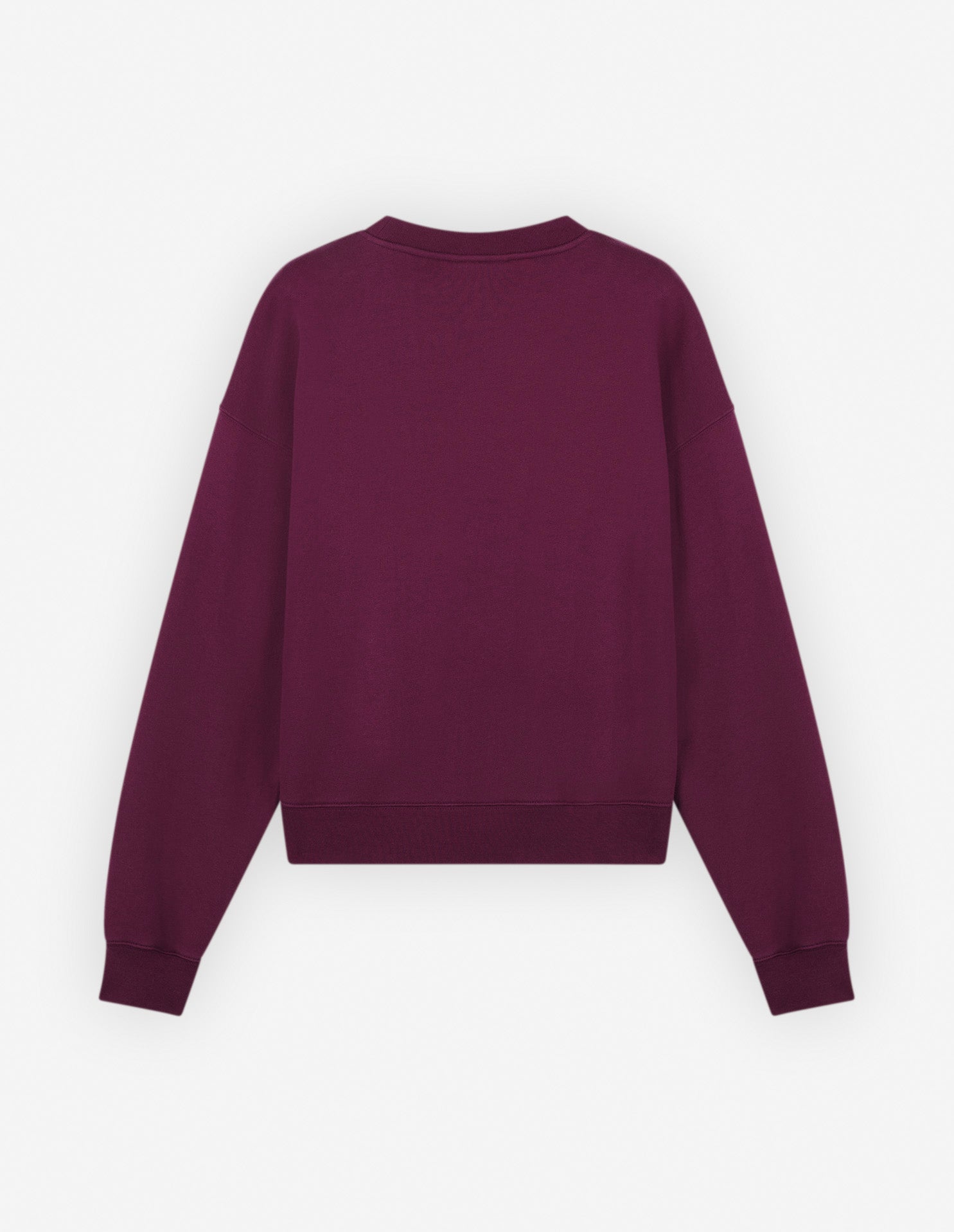 Womens | Bold Fox Head Patch Comfort Cotton Sweatshirt | Grape