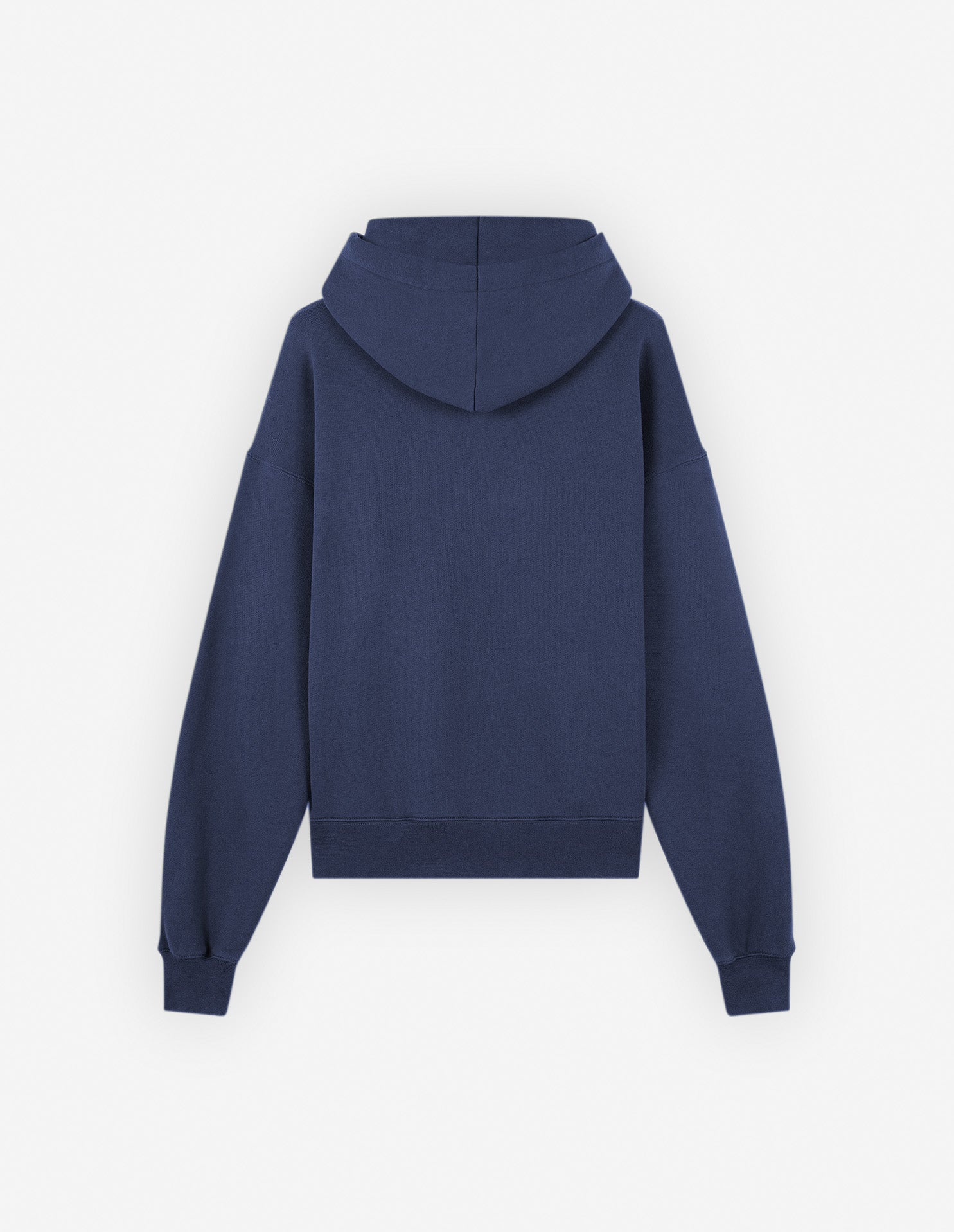 Womens | Bold Fox Head Patch Comfort Cotton Hoodie | Ink Blue