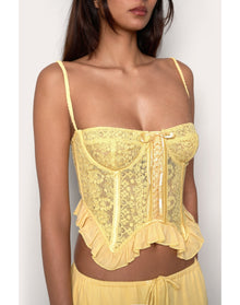 Lace Flutter Corset | Soft Daisy