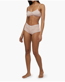 Lace Trim Brief | Rosewater x Peach