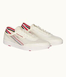 Larson O.B Stripe You Can Swim In Shoes | White/Orange
