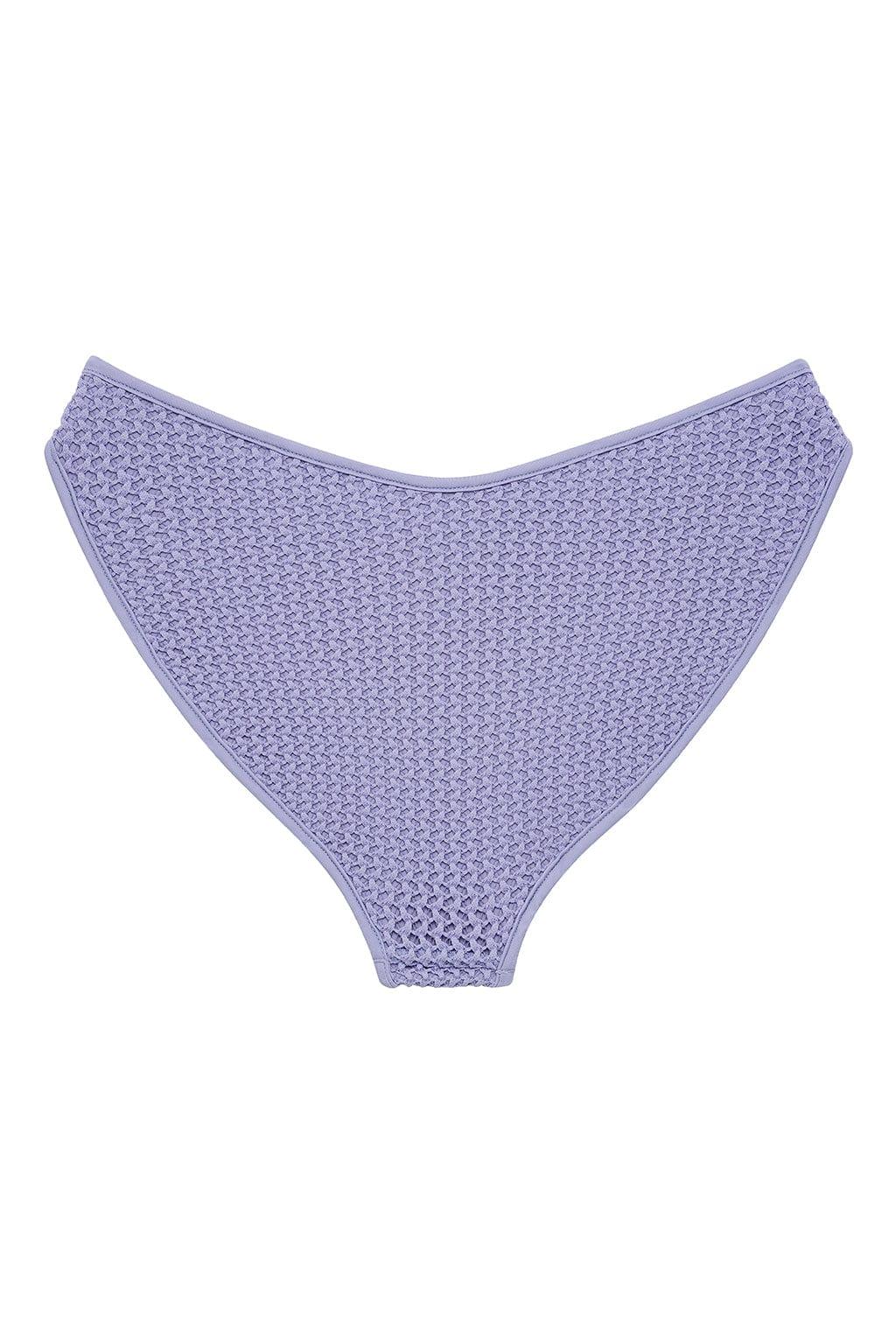 Lilac Added Coverage Lulu Bikini Bottom | Lavender Crochet