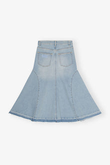 Light Blue Denim Midi Skirt | Tint Wash