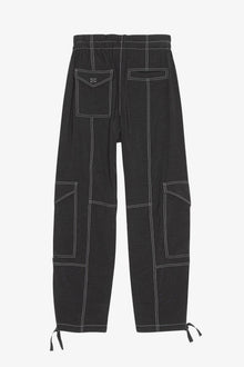 Light Slub Pocket Trousers | Black