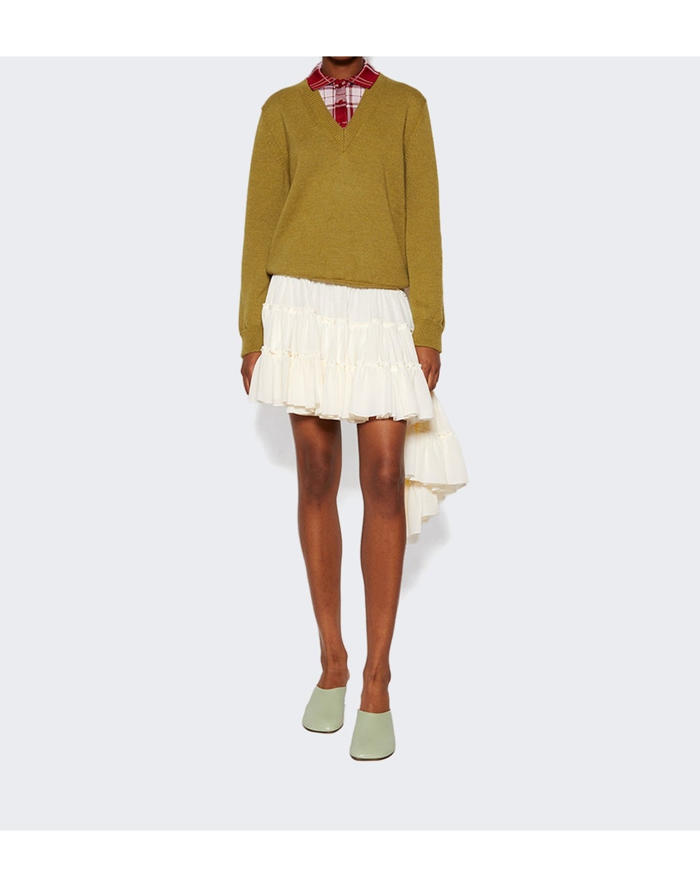 Loewe | Women | Ruffled Skirt | Off White