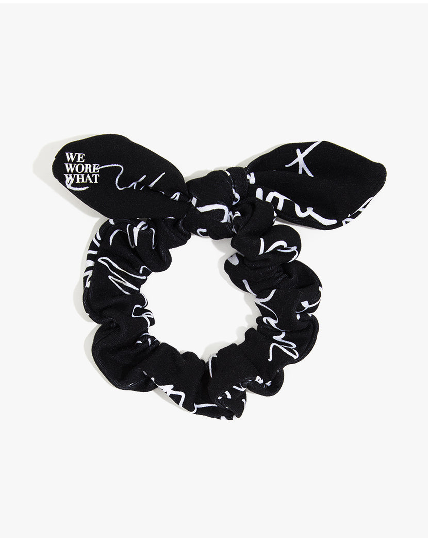 Logo Scribble Scrunchie | Black Multi