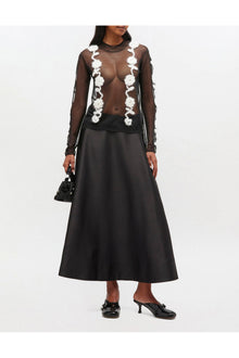 Long Circle Skirt | Black