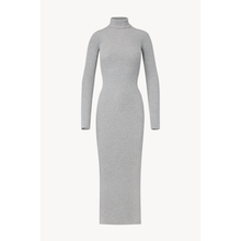 Long Sleeve Turtleneck Maxi Dress | Heather Grey