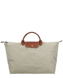 Longchamp | Womens | Le Pliage Original Large Canvas Travel Bag | Grey