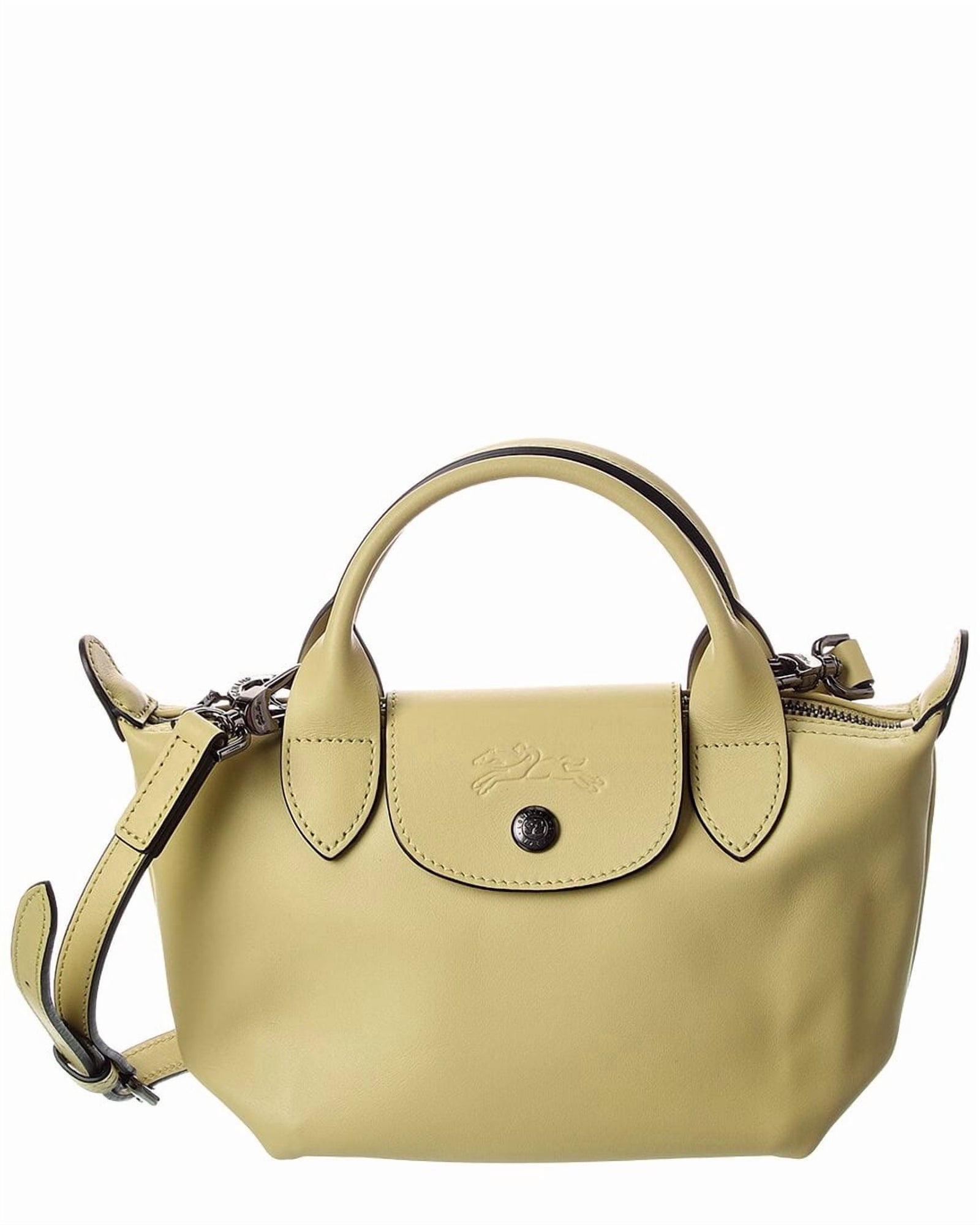 Longchamp | Unisex | Le Pliage Xtra Leather Mini Satchel | Green