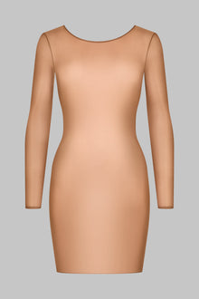 Short Open Back Long Sleeve Dress - French Kiss Light