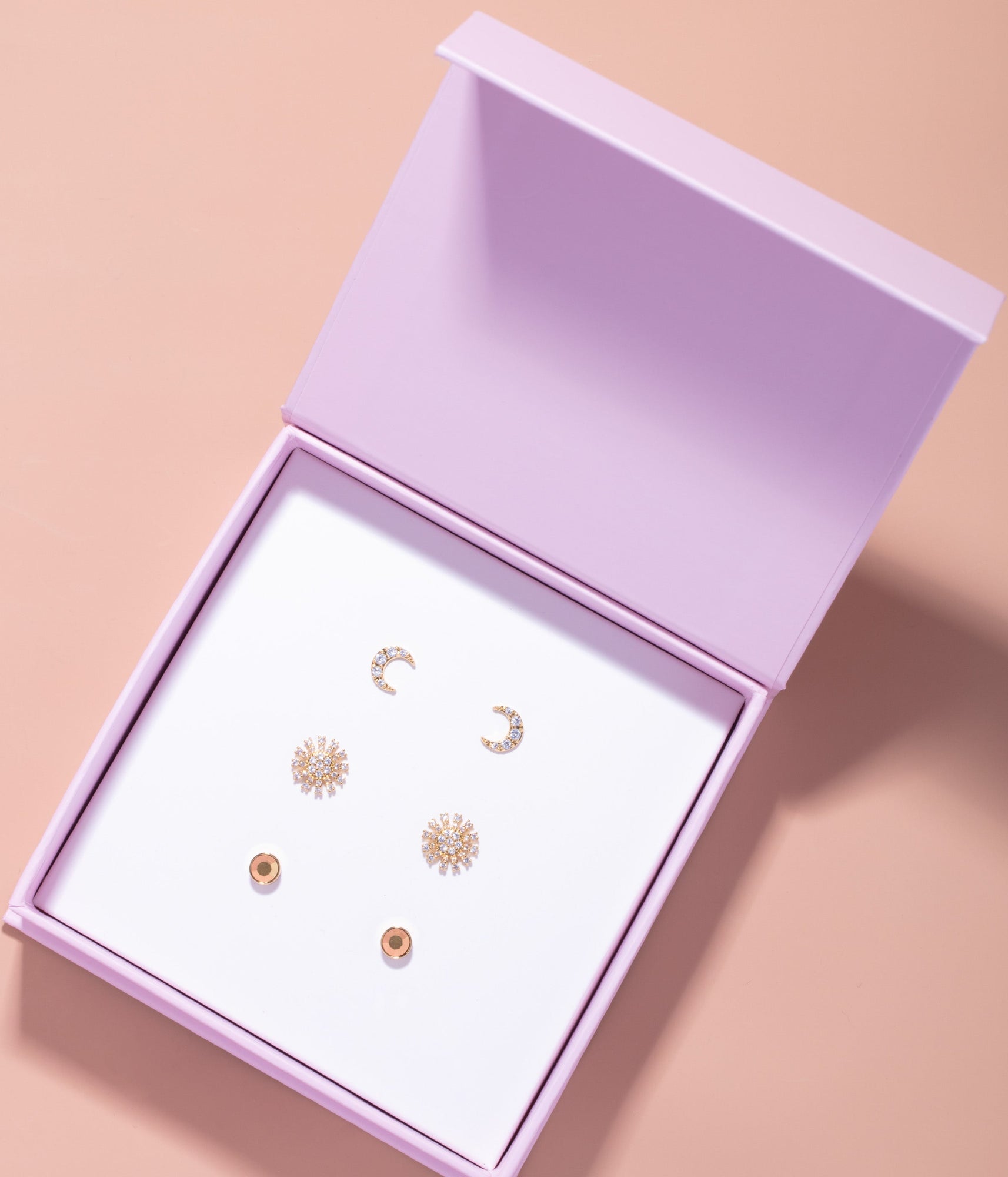 Soleil Stud Trio Set | Multicolor
