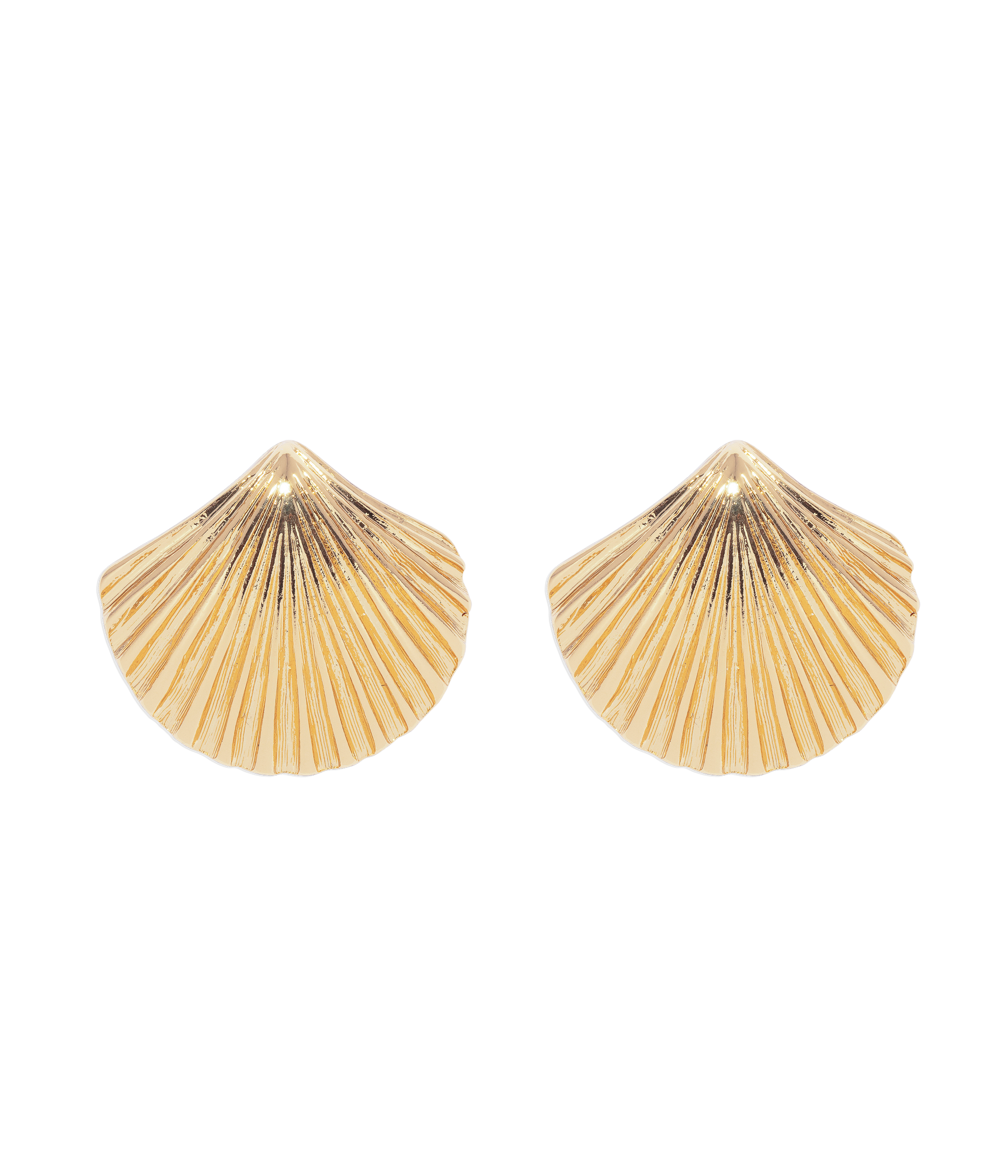De la Mer Shell Stud Earrings | Gold