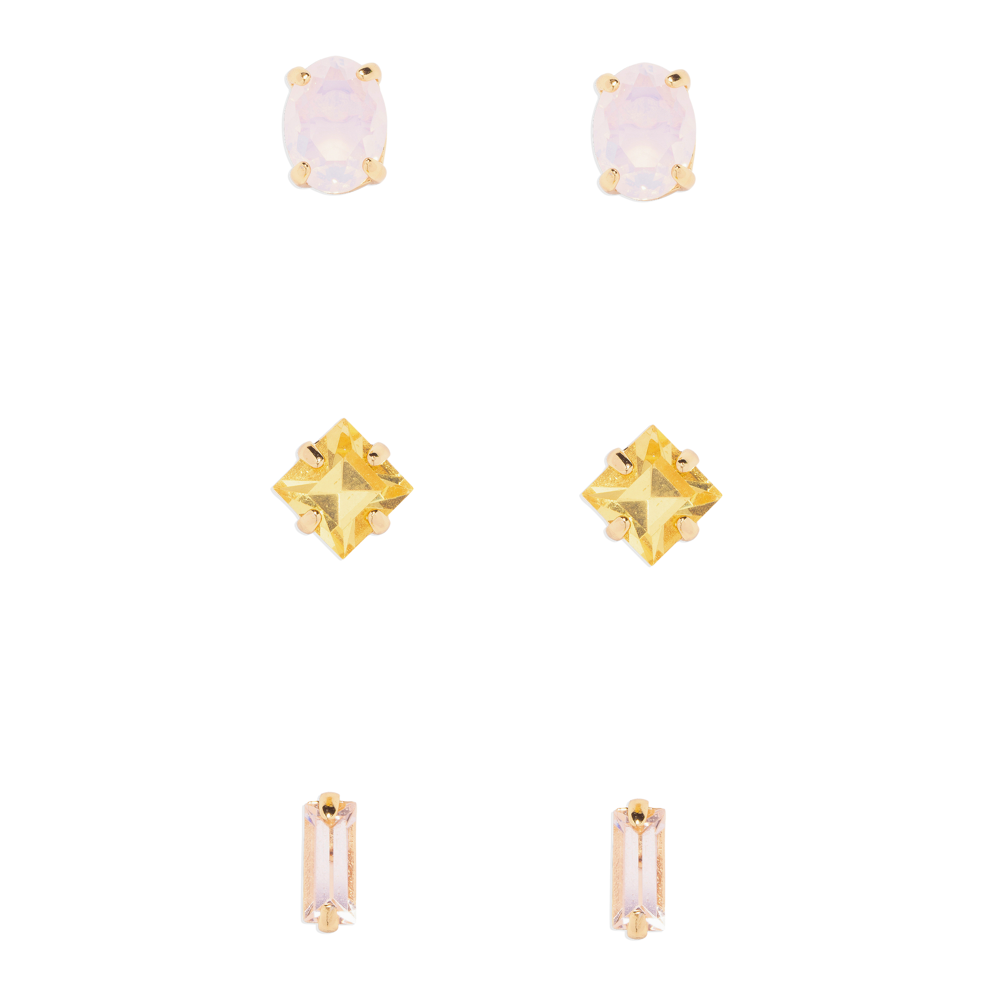 Ella Stud Trio Set | Multicolor