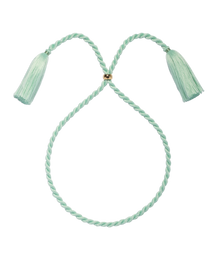 Marina Silk Cord Necklace | Aqua