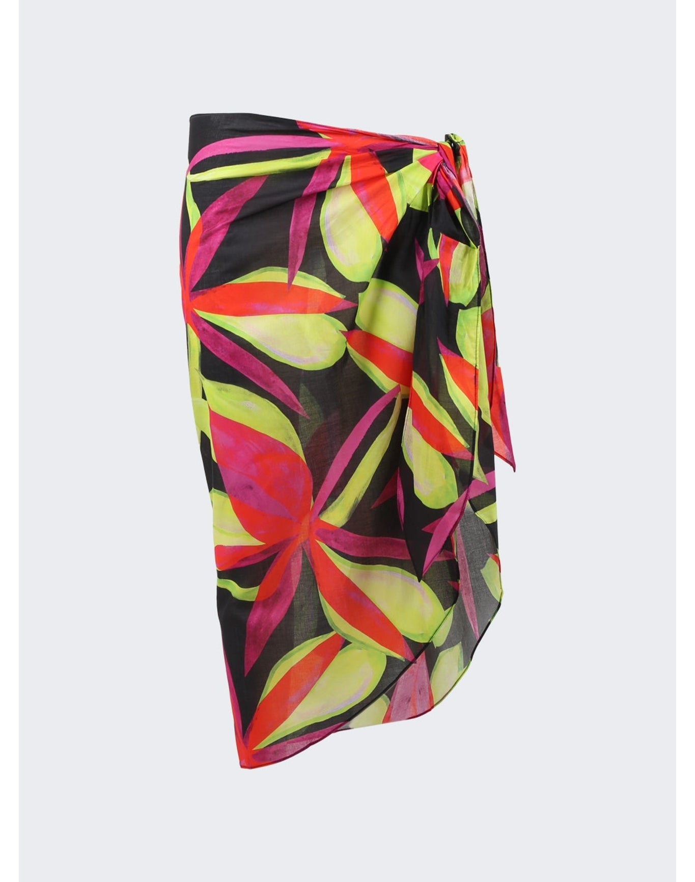 Louisa Ballou | Women | Sarong With Ties | Electric Pink Flower