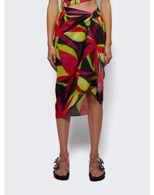 Louisa Ballou | Women | Sarong With Ties | Electric Pink Flower