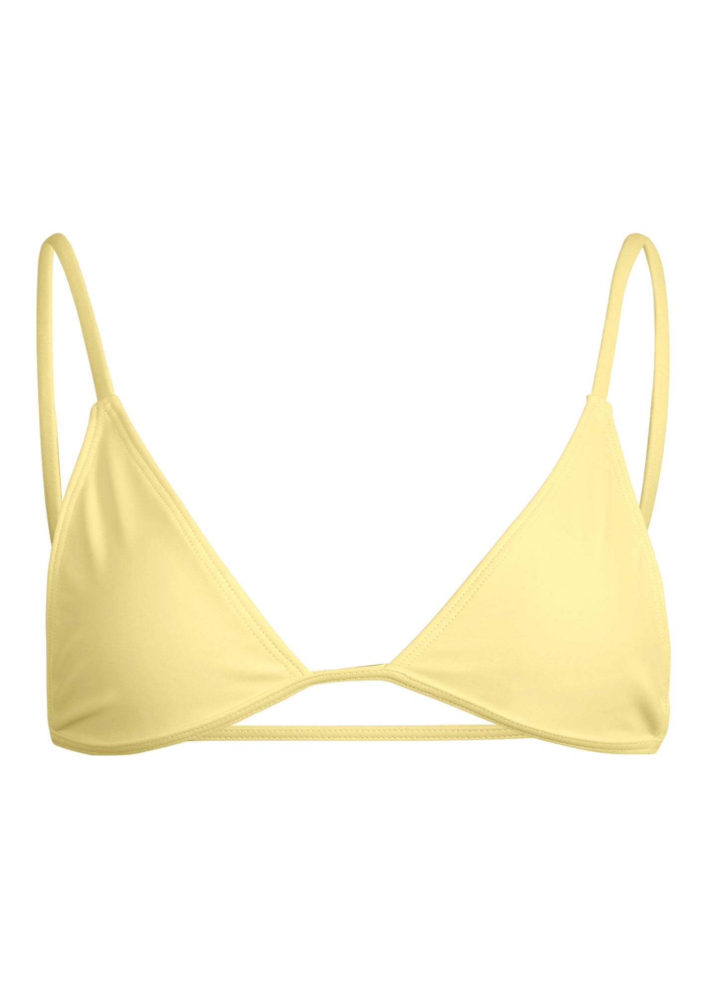 Lucid Bijou Bikini Top | Colada Yellow