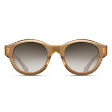 M1021 Panto Sunglass | Matte Caramel | Brown Gradient Lens | 48MM