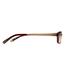 M2003 Rectangle Optical | Shiny Bordeaux | Clear Lens | 50MM