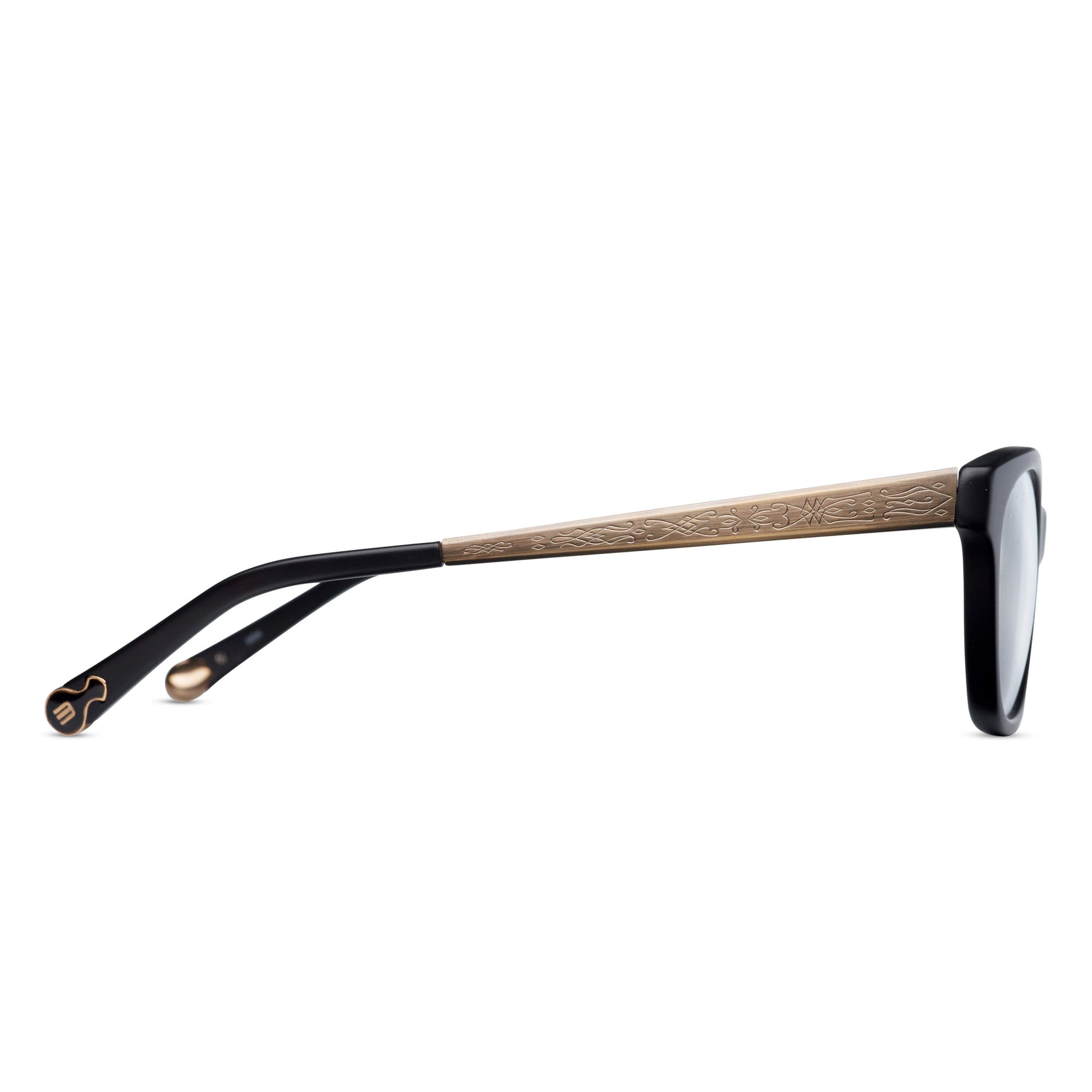 M2013 Rectangle Optical | Matte Black | Clear Lens | 50MM