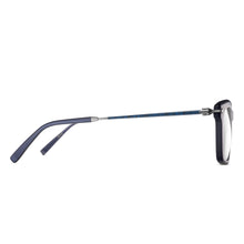 M2037 Rectangle Optical | Matte Navy/Antique Silver | Clear Lens | 53MM