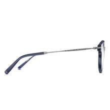 M2038 Cat Eye Optical | Navy/Brushed Silver | Clear Lens | 48MM