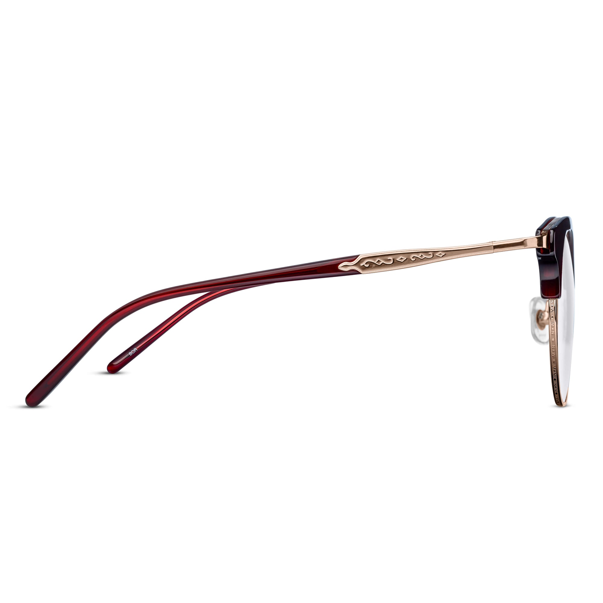 M2046 Cat Eye Optical | Bordeaux | Clear Lens | 51MM