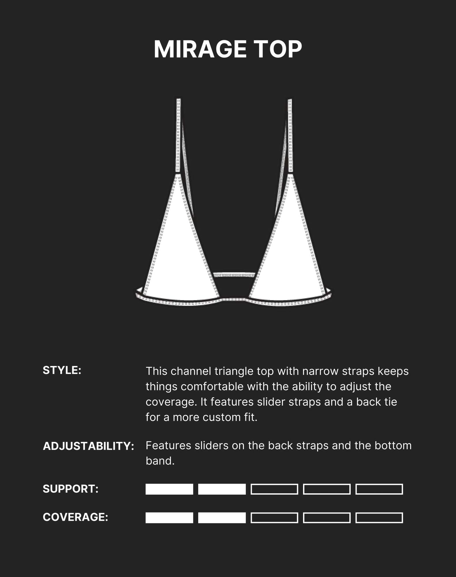 Mirage Bikini Top | Sunblock White