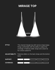 Mirage Bikini Top | Chrome Silver