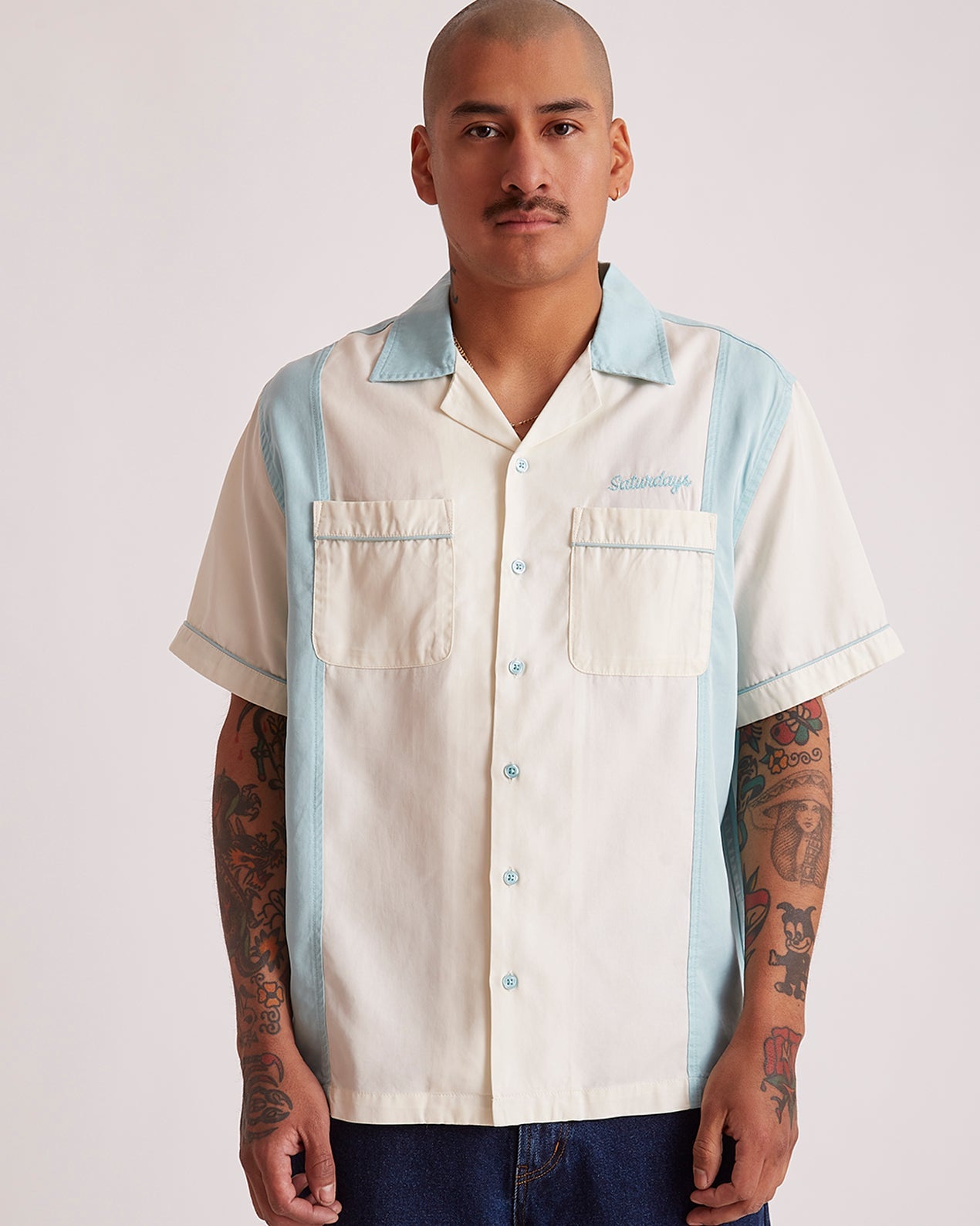 Canal Blue | Canty Bowling SS Shirt