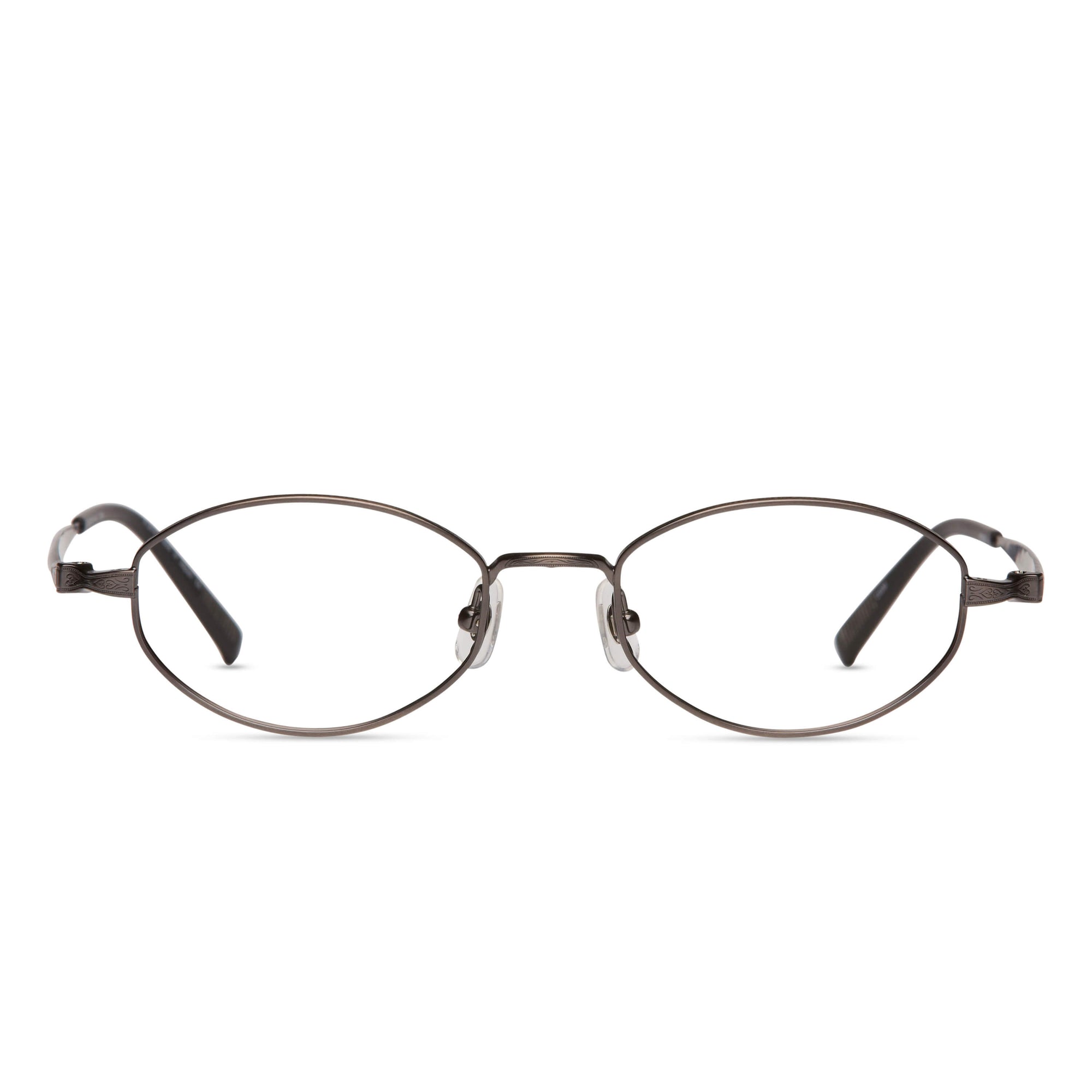 M3021 Oval Optical | Old Gunmetal | Clear Lens | 51MM