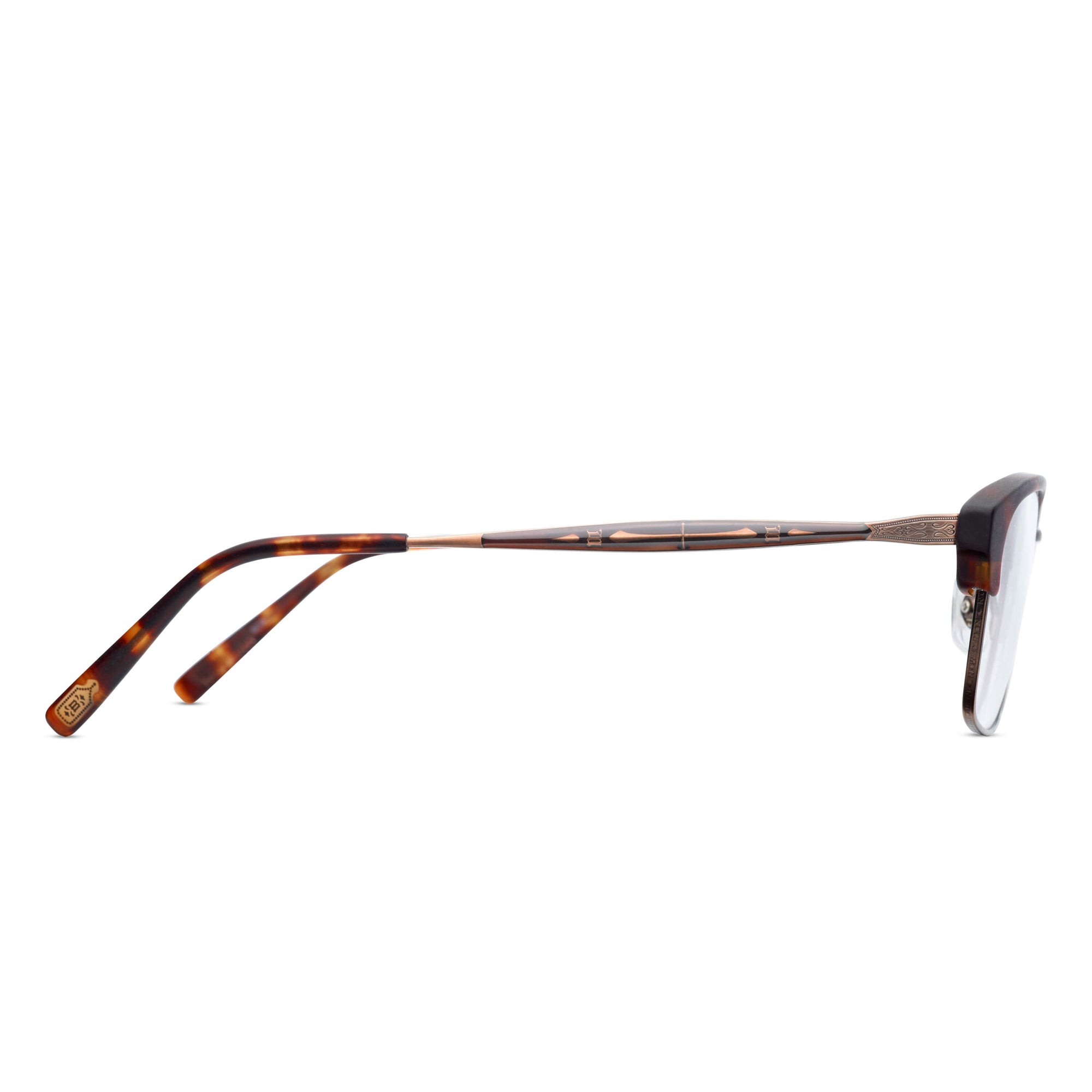 M3022 Square Optical | Brushed Dark Brown | Clear Lens | 52MM