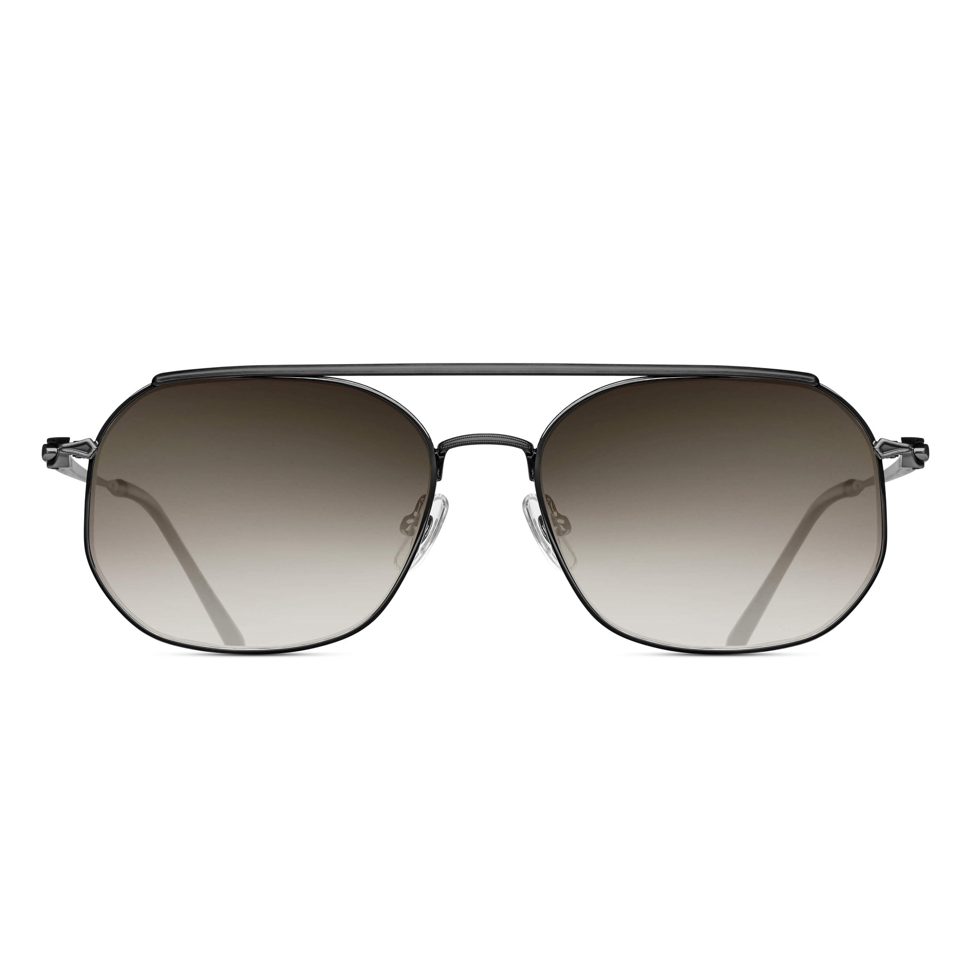M3069 Aviator Sunglass | Matte Black | Brown Gradient Lens | 56MM