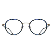 M3076 Round Optical | Blue Demi/Brushed Gold | Clear Lens | 46MM
