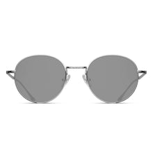 M3083 Panto Sunglass | Brushed Silver | Grey Lens | 49MM