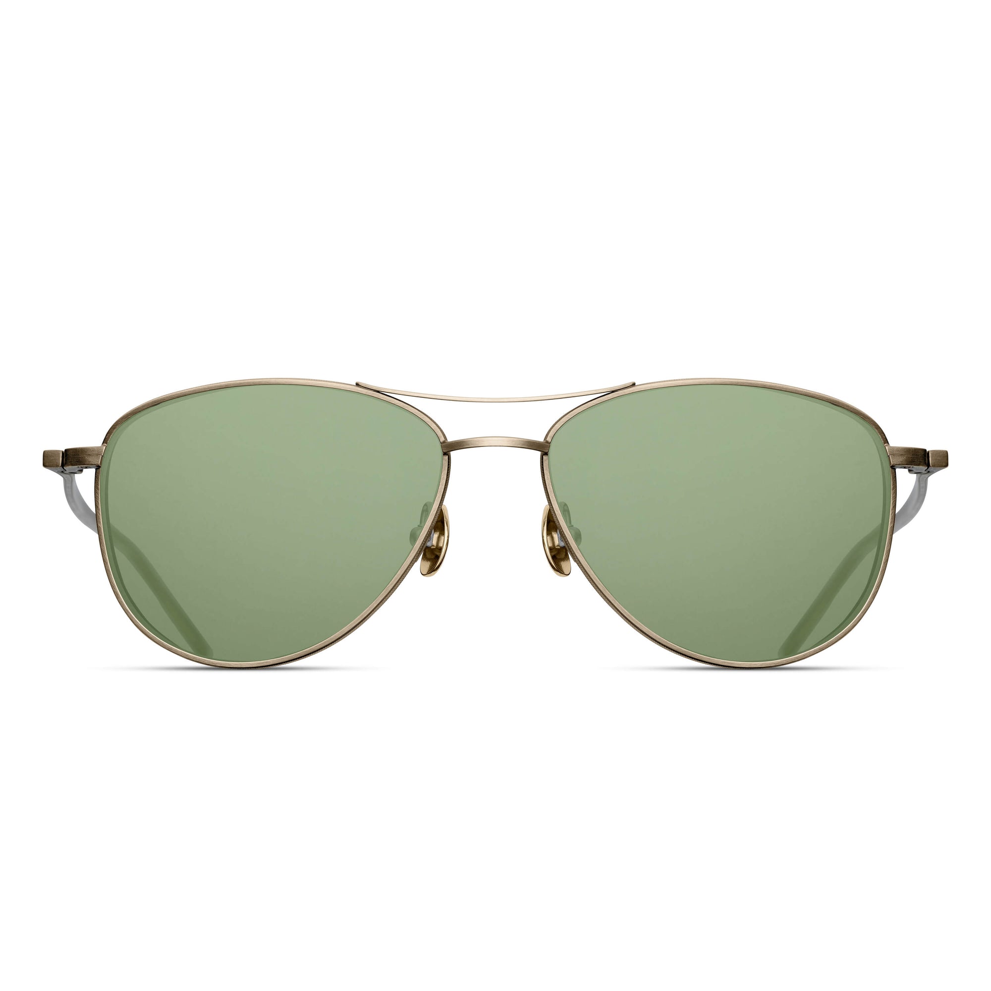 M3088 Aviator Sunglass | Antique Gold | Sage Green Lens | 55MM