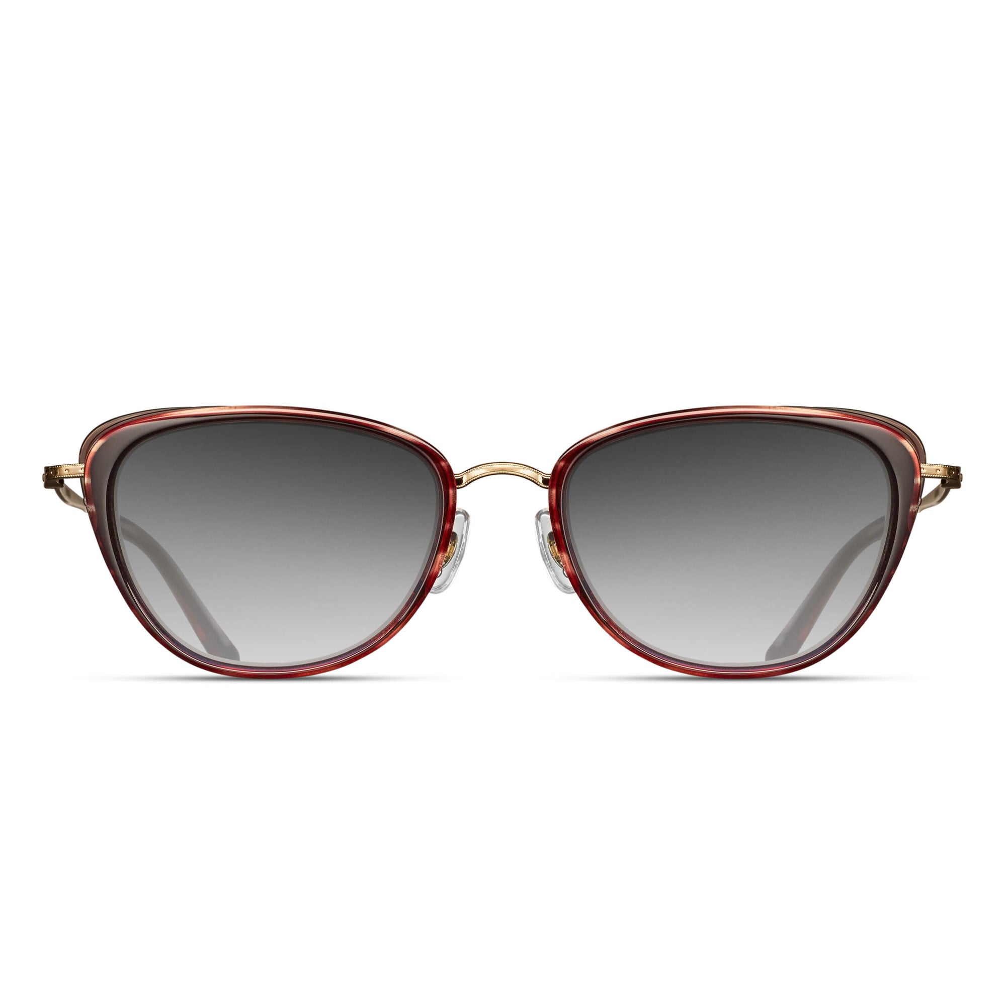 M3095 Cat Eye Sunglass | Bordeaux Stripe | Grey Gradient Lens | 51MM