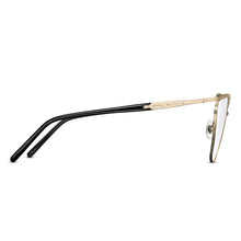 M3102 Cat Eye Optical | Brushed Gold/Black | Clear Lens | 56MM