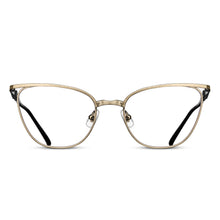 M3102 Cat Eye Optical | Brushed Gold/Black | Clear Lens | 56MM