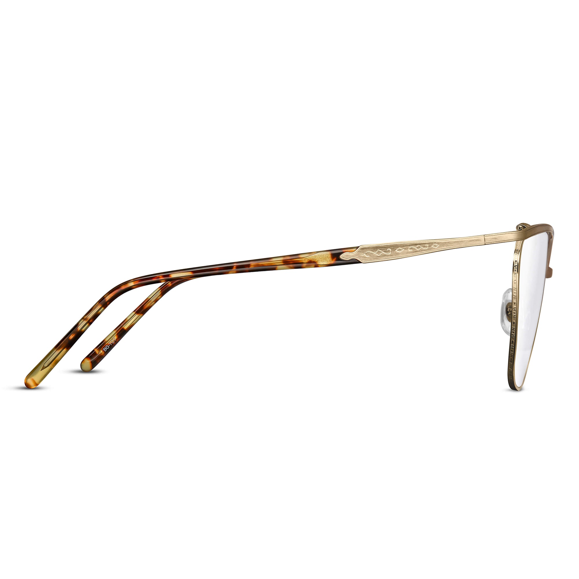 M3102 Cat Eye Optical | Brushed Gold/Tokyo Tortoise | Clear Lens | 56MM