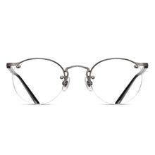 M3107 Panto Optical | Antique Silver | Clear Lens | 48MM