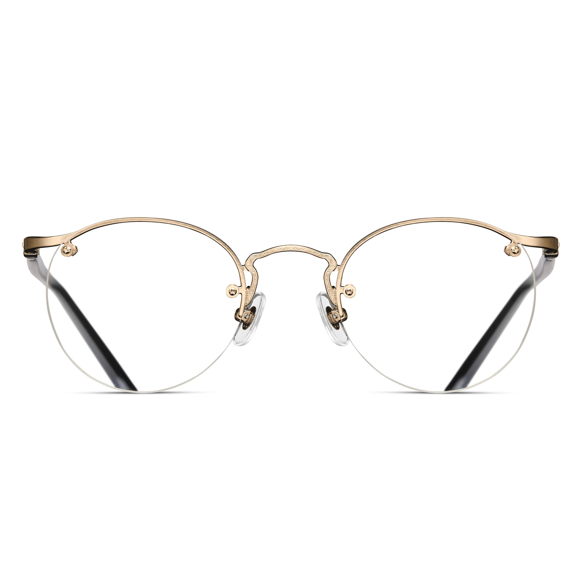 M3107 Panto Optical | Brushed Gold | Clear Lens | 48MM