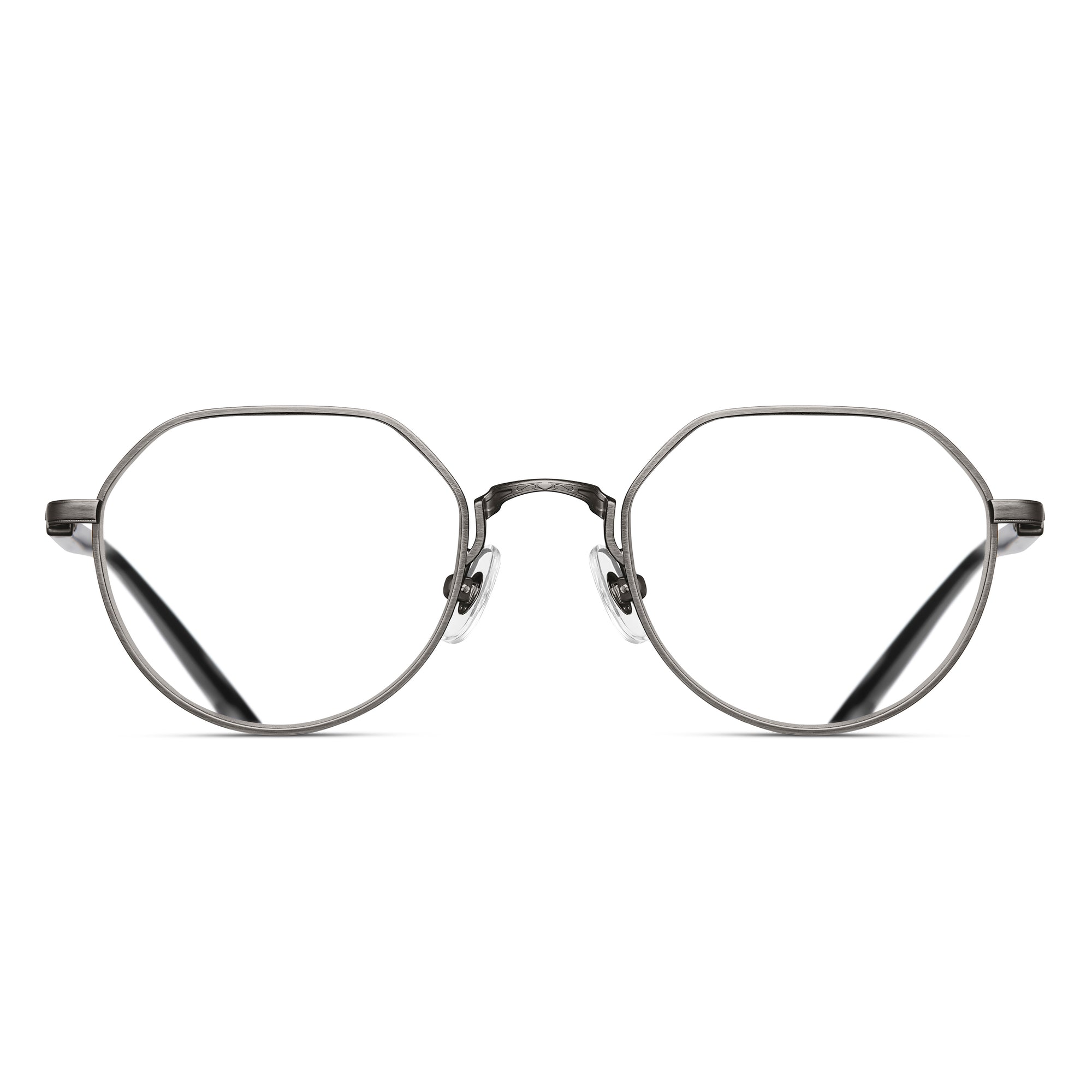 M3108 Panto Optical | Antique Silver | Clear Lens | 51MM