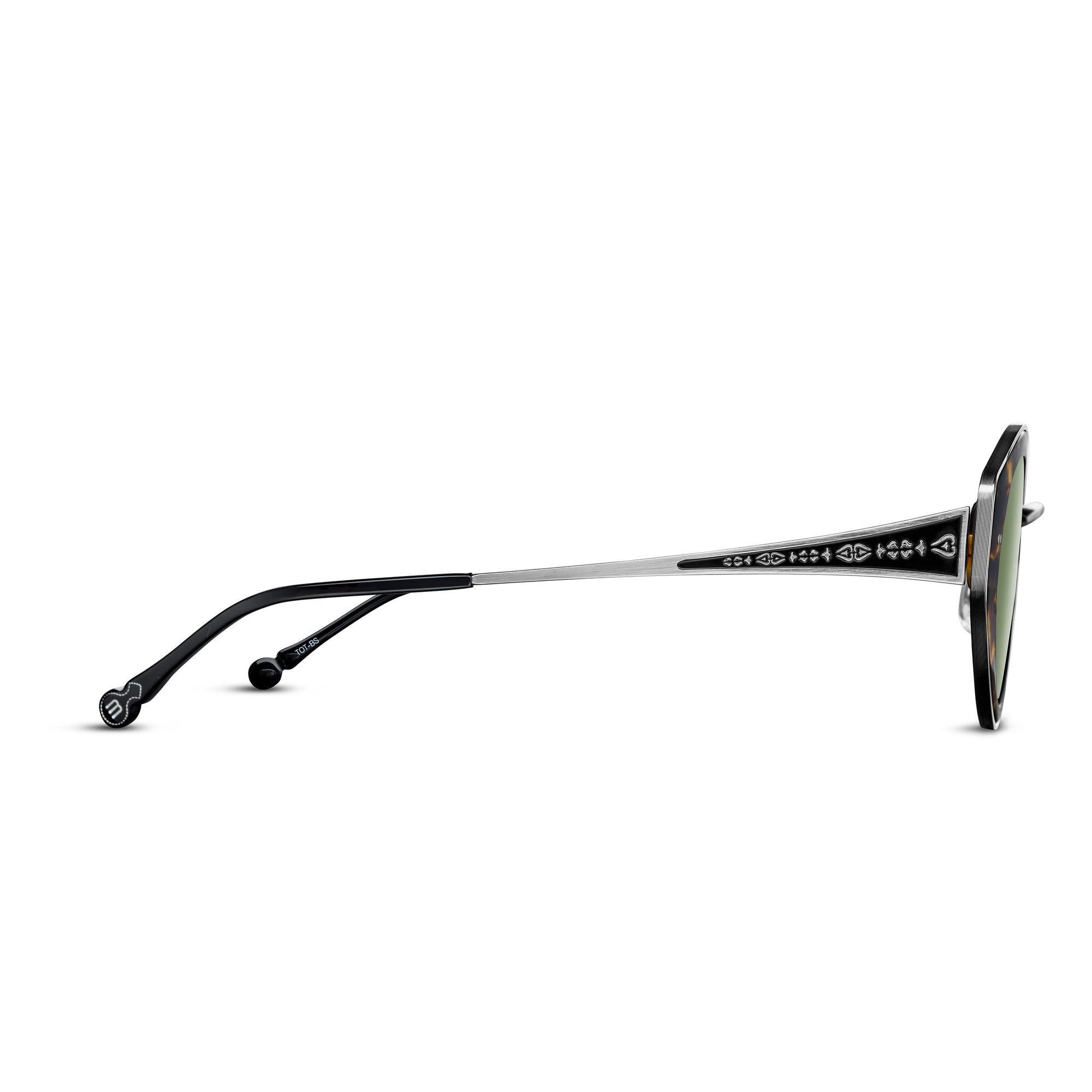 M3120 Cat Eye Sunglass | Tokyo Tortoise/Brushed Silver | Sage Green Lens | 52MM
