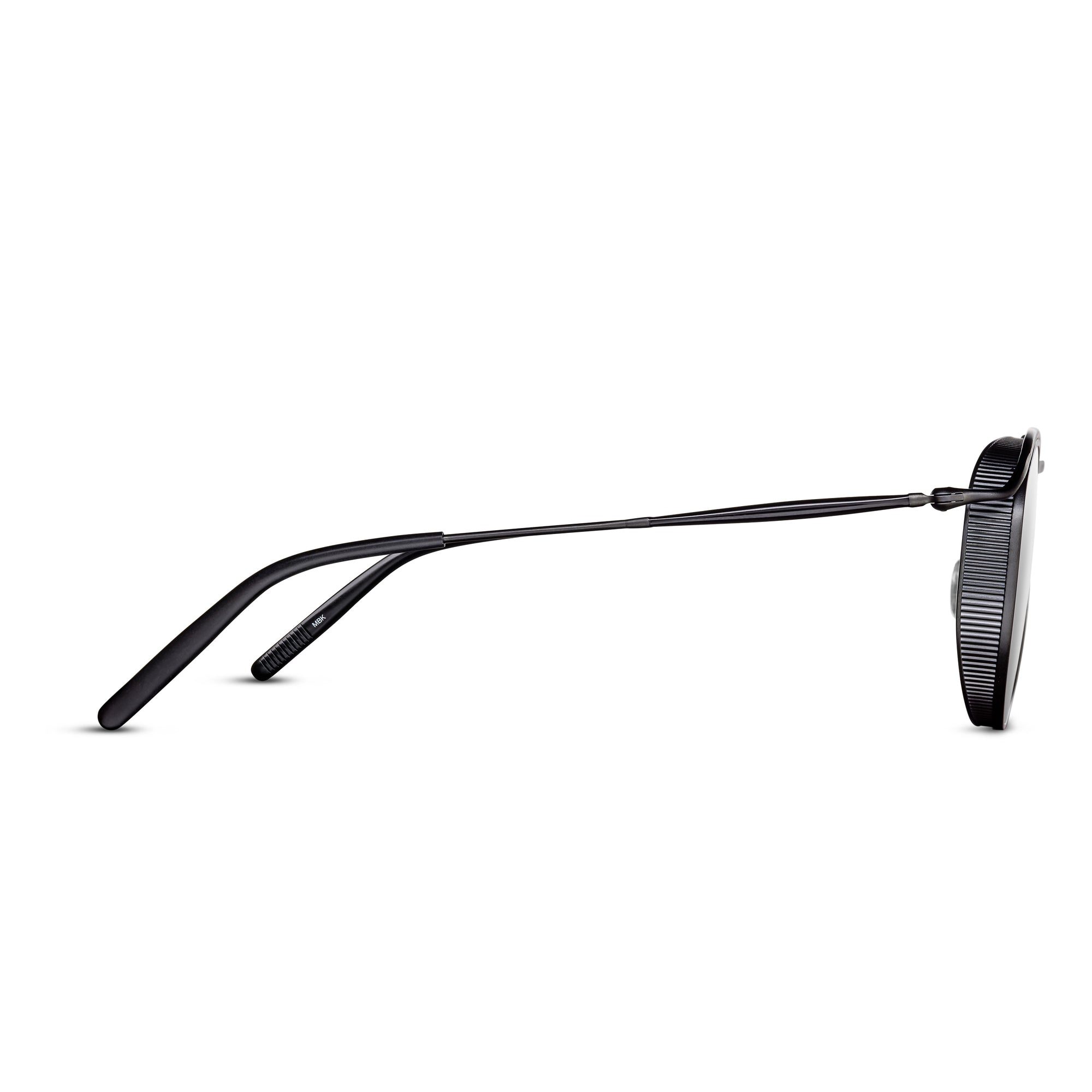 M3122 Panto Sunglass | Antique Silver | Cobalt Blue Lens | 55MM