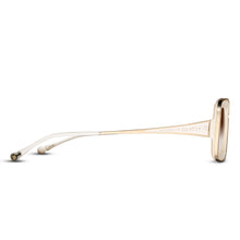 M3124 Rectangle Sunglass | Brushed Gold/Milk White | Brown Gradient Lens | 51MM