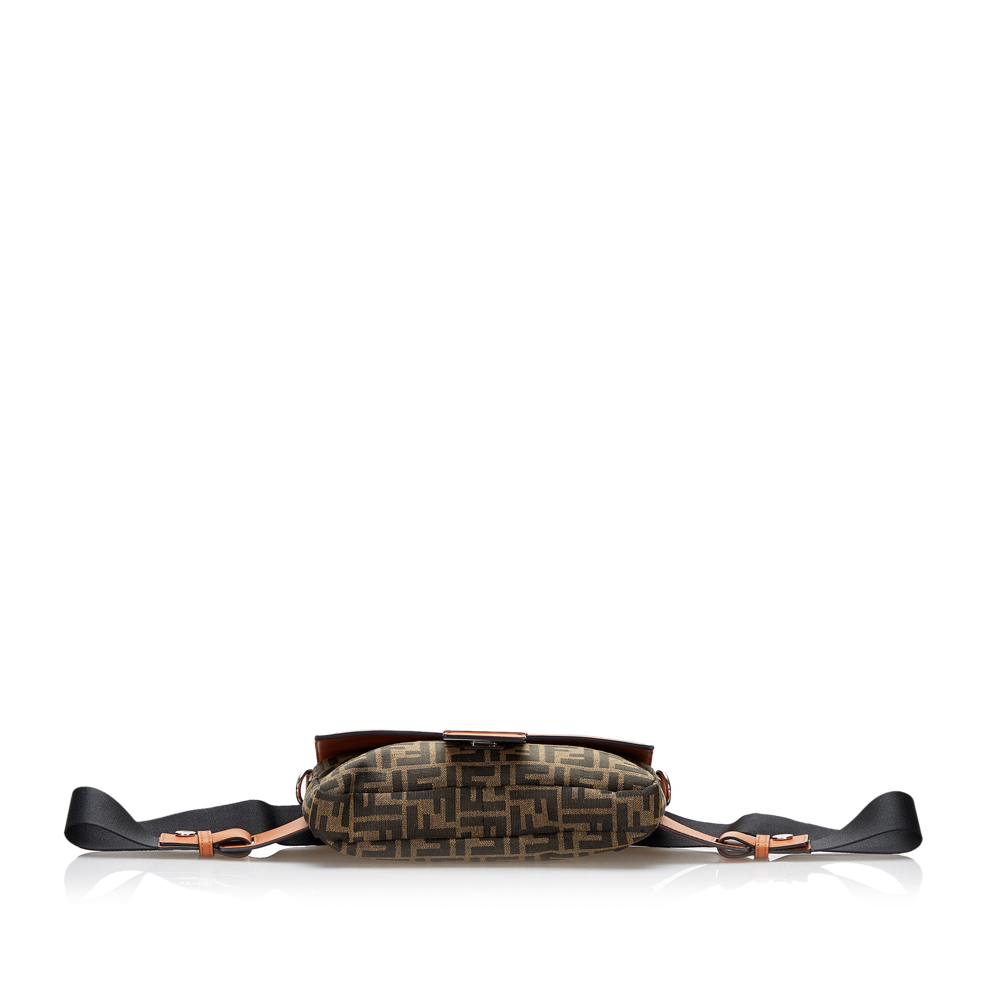 Fendi | Pre-Owned Zucca Convertible Leather Belt Bag | Brown